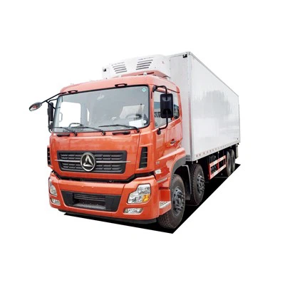 21 tonnas 8×4 refrižeratora kravas automašīna ar Cummins 8.3L dzinēju LHD vai RHD